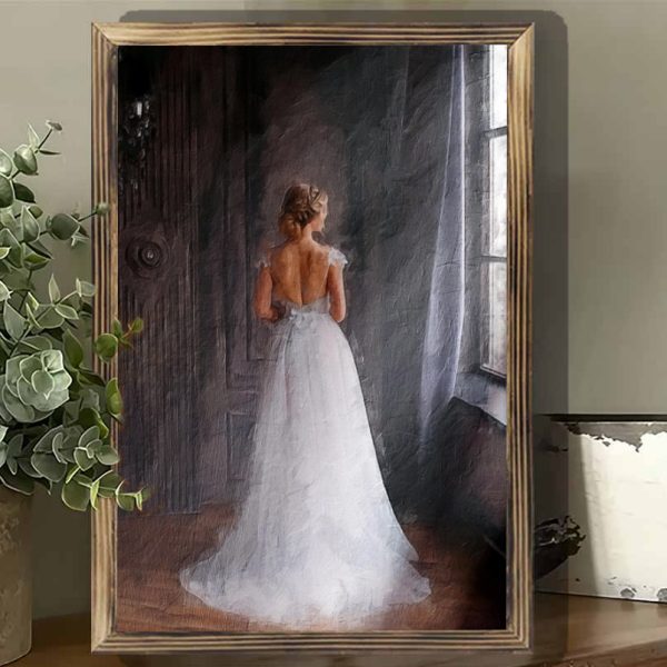 AI square wooden frame ornaments20X30CM - 图片 6