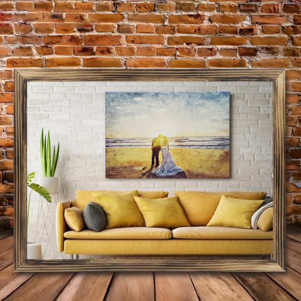 AI Square Wooden Frame Ornaments30X40CM - 图片 7