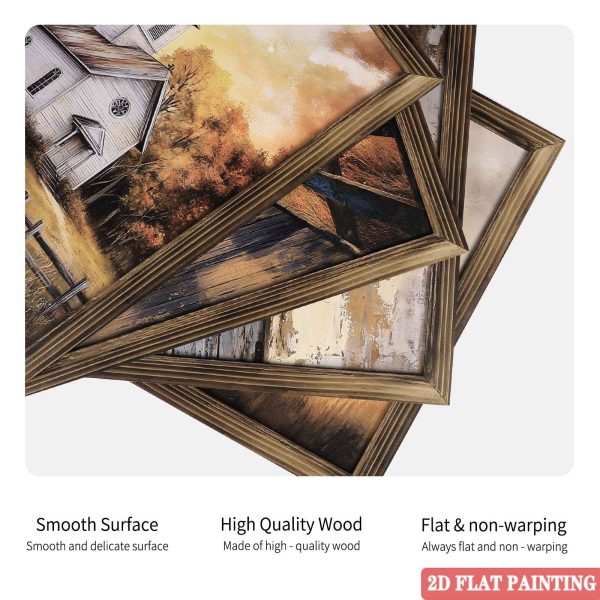 AI Square Wooden Frame Ornaments30X40CM - 图片 4