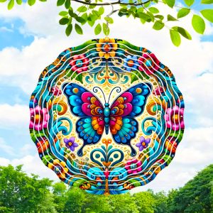 3D dimensional artistry: Unlike ordinary flat wind chimes