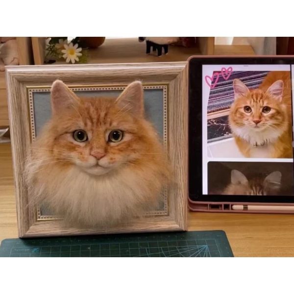 3D pet portrait photo frame custom made - 图片 9