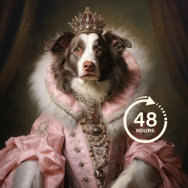 Custom Royal Pet Portrait, Two Dog Portrait, Renaissance Dog Painting, Royal Dog Portrait, Gift for Pets, Wall Art - 图片 14