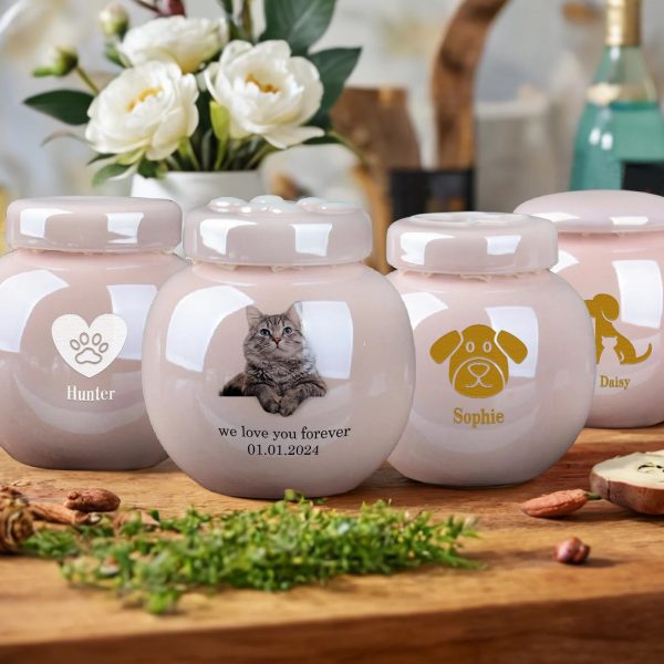 Best-selling claw print animal hair urn small pet urn urn urn - 图片 12