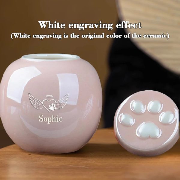 Best-selling claw print animal hair urn small pet urn urn urn - 图片 8