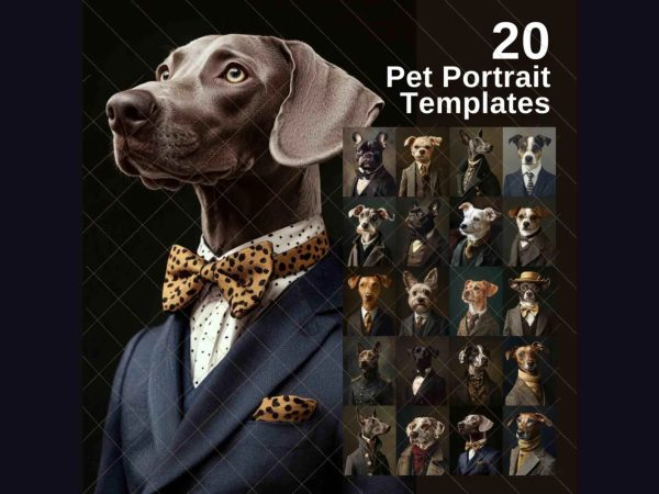Custom Royal Pet Portrait, Two Dog Portrait, Renaissance Dog Painting, Royal Dog Portrait, Gift for Pets, Wall Art - 图片 3