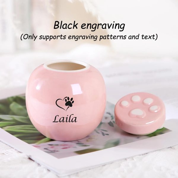 Best-selling claw print animal hair urn small pet urn urn urn - 图片 3