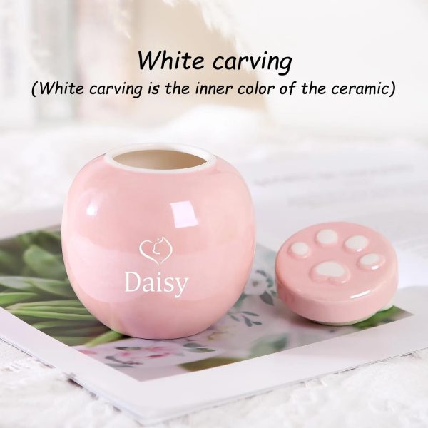 Best-selling claw print animal hair urn small pet urn urn urn - 图片 2