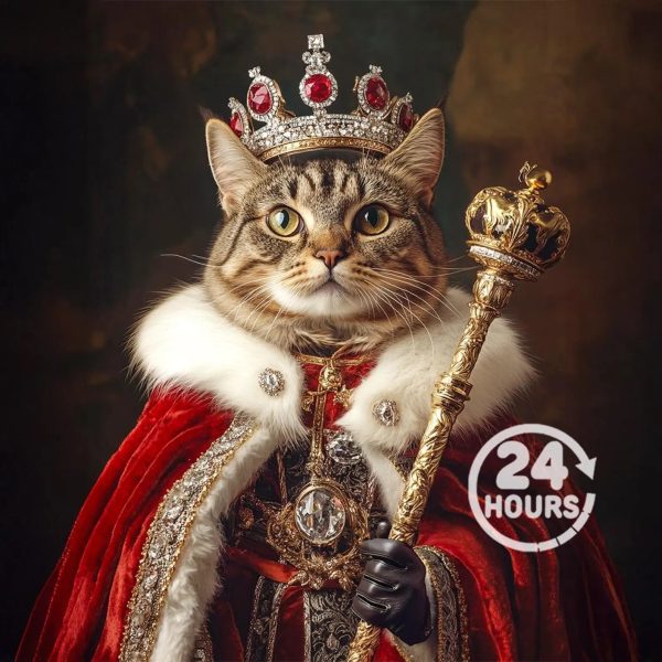 Custom Royal Pet Portrait, Two Dog Portrait, Renaissance Dog Painting, Royal Dog Portrait, Gift for Pets, Wall Art - 图片 25