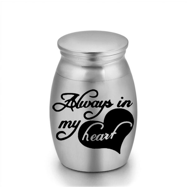 Best-selling stainless steel claw print animal hair urn small pet sealed urn urn urn with lid - 图片 11