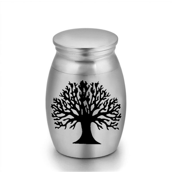 Best-selling stainless steel claw print animal hair urn small pet sealed urn urn urn with lid - 图片 9