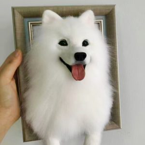 3D pet portrait photo frame custom made